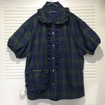 CHECK FRILL SHIRTS