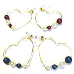 マットパール ハート♡ノンホールピアス