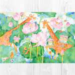 A3ﾉﾋﾞ 喜びの蓮 アートプリント（複製画）FA3-0248