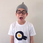 めだまやきTシャツ　100㎝　こどもでざいんじょ