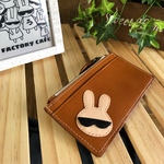 うさんぐらす　フラグメントケース　カード入れ　ミニ財布　カードケース　ファスナー白