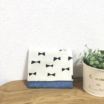 新作 移動ポケット シンプルリボン　(白)