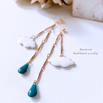 雲と雫と…ピアス/イヤリング《ブルーの雫》