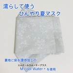 ひんやり涼感　夏用　舟型マスク/花柄プリント