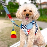 ハーネス☆ BEAR ハーネス・リード タッセル付き 猫ハーネス 犬ハーネス パピーハーネス お散歩デビュー サマー仕様