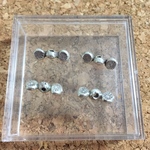 4個セット カレンシルバー デザインパーツ チェンマイパーツ カレン族 あり パーツ no.96