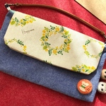 のぶ様専用　Nintendo switch(携帯モード)& switchliteサイズミニバッグ×フェルトブローチ フルーツサンド