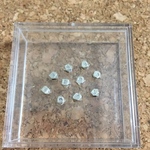 10個セット カレンシルバー 4面カット 通し穴 3mm パーツ チェンマイパーツ カレン族 no.101