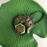 カエル 金襴ミニバック ♪ありがたカエル 亀甲♪