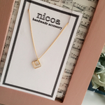 極細チェーン◇simpleスクエアネックレス✳︎nicoa