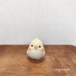 ＊送料無料＊まんまるオカメインコさん（ルチノー）