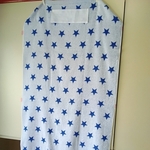 コットカバー　ブルー星　約60×130センチ