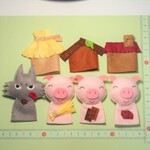指人形　３びきのこぶた 