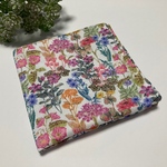 ✴︎送料無料✴︎25×25cm✴︎リバティガーゼハンカチ（メイモリス グレー）