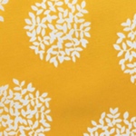 北欧風　撥水加工　ナイロンオックス　サークル花🌼【黄色】