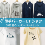 夏のハッピーバッグ 選べる 薄手パーカーと半袖Tシャツ2点セット