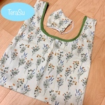 【洗える】ペットボトルホルダー付き✨マチ付きエコバッグ&マスクセット！