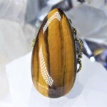 大粒タイガーアイのリング