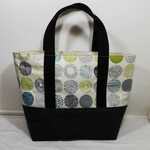 No.53  オックス生地のミニトートバッグ(緑）