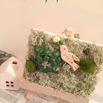 【kataekubo様オーダー分】　グリーンモス××キャンパス画　オブジェ