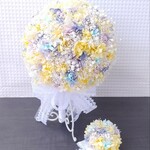 amautt 様ご専用オーダー＊ブルースター×かすみ草×紫陽花mixのブーケＭ＊プリザーブドフラワー
