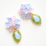 ✿ 雨の日のゆらり紫陽花のピアス ✿   浴衣にも