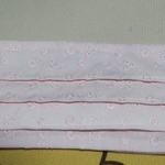 【人気色 ピンク色】涼しく可愛い桜色花柄 布マスク レース  
