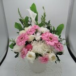 ＜kirakiratomb様　オーダー＞　プリザーブドフラワー 　お供え花 　仏花　白、ピンク
