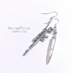 スナイパーライフル＊銀古美＊ピアス／イヤリング／ネックレス