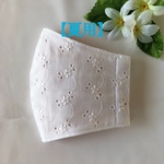 🌿【国産ひんやり素材・マスク】刺繍・花柄　🌿【再販】