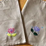 [Y様オーダー] 刺繍ランチョンマット2枚セット☆紫陽花