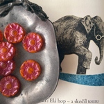 【1コずつ販売】JIRI＊IVANA #czech beads#チェコビーズ　flower wheel22㎜ orange/metallic pink