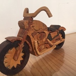 matu0512様専用 木の立体パズル バイク