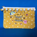 夏のドットクラッチバッグ(Sunflower yellow)