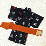 オビツ11着物　漢字柄
