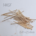 USA製 14KGF 丸ピン