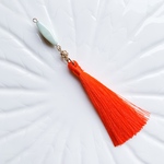 チェコガラスタッセルピアス(片耳用)