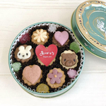 《受注生産のため10日ほどかかります》ありがとう💕クッキーメッセージ缶（スズラン缶）　