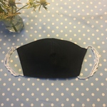 ✴︎新色2色✴︎リネン夏マスク新発売♡素敵レースゴム✴︎ブラック✴︎Beewitched ✴︎送料無料