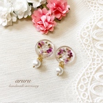 purple ❦ アリッサム  イヤリング or ピアス
