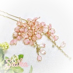 <桜嵐>　枝垂れ桜のかんざし