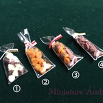ミニチュアフード　袋入り　クッキー詰合せ