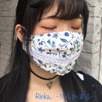 2枚セット送料込【花柄・オックスベリー】ダブルガーゼ使用布マスク