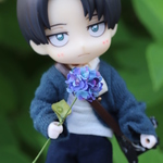 小人のおみやげ　～極小・青紫のあじさい～　ミニ布花紫陽花