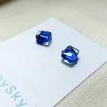 blue drop #94 ガラスの一粒ピアス