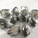 ビーズキャップ シルバー10個