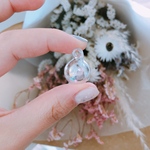 ♡#83【再販¨̮♡】(2pcs)＊小さいガラスのしゃぼん玉パーツ＊