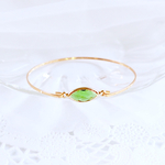  "green" グリーン 華奢バングル  