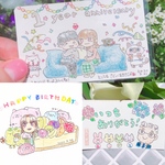  色鉛筆　似顔絵イラストカード　オーダーメイド