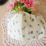 ハンドメイド★夏仕様立体マスク☆ブルーローズ